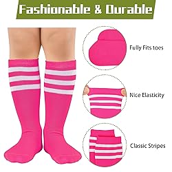 Zando 4 Pairs Toddler Soccer Socks Boys Baseball