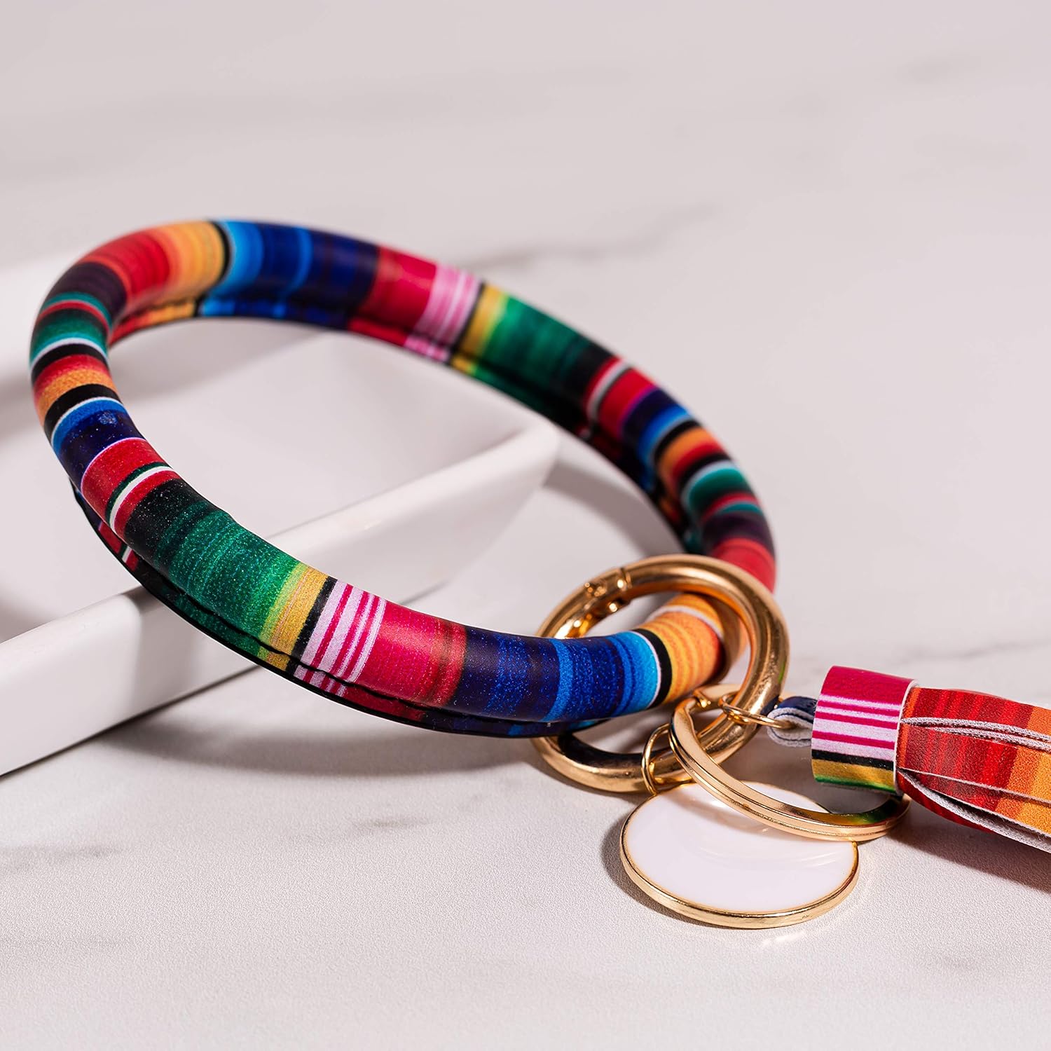 Keyrings & Keychains Detachable Key Ring For Women Leather Keychain