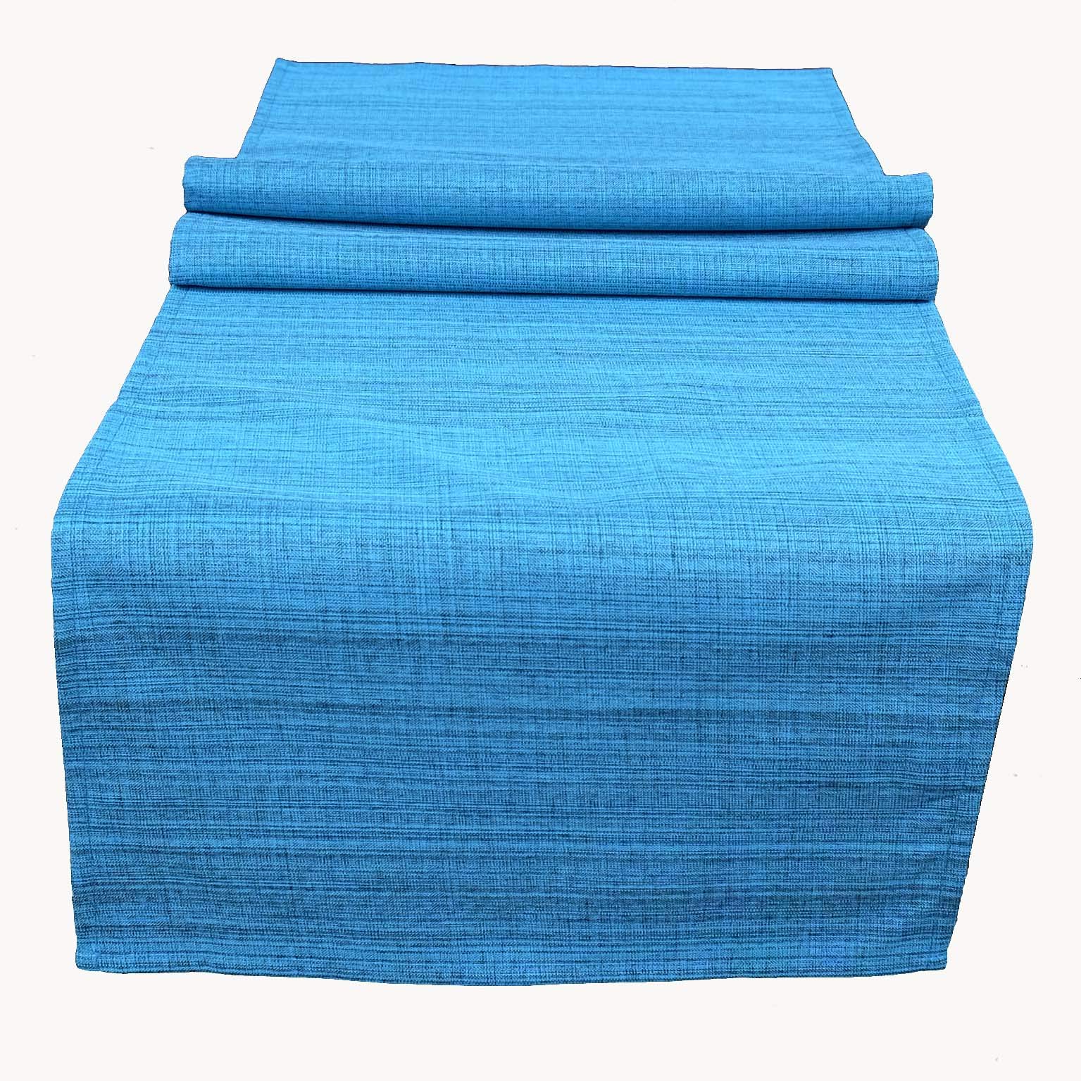 texpot Outdoor Table Linen Weatherproof for Outdoor and Indoor Use (40 x 140 cm, Turquoise)