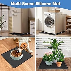 ToLanbbt Mini Fridge Silicone Mat with 4 Base