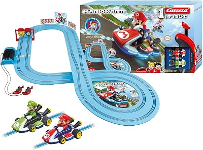 Carrera FIRST Nintendo Mario Kart Slot Car Race Set 2.9m with Flip Elements
