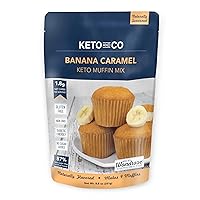 Banana Caramel Keto Muffin Mix by Keto and Co | Just 1.8g Net Carbs Per Serving | Gluten Free, Low Carb, No Added Sugar…