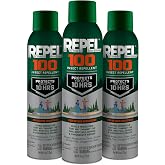 Repel 100 Mosquito &amp; Insect Repellent 4 Oz, 98% DEET, 3 Pack | Repels Mosquitoes, Ticks, Gnats, Biting Flies, Chiggers &amp; Fleas, Lasts Up To 10 Hours, Compact Bug Spray For Outdoor Travel