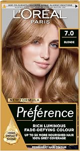 L'Oreal Paris Preference Hair Dye 7 Vienna Luminous Permanent Long Lasting Cool
