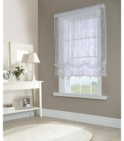 Today's Curtain Hopewell Premium Lace Tier 24, Cream, 58W Today's Curtain Hopewell Premium Lace Tier 24, Cream, 58W