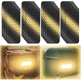 PHIXBEAR 20 Pcs Super Reflection Reflective Stickers, Safety Reflective Tape for Car Bike Mailbox Helmet, Black Conspicuity Tape Outdoor Waterproof 3.15" X 1.18"