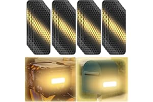 PHIXBEAR 20 Pcs Super Reflection Reflective Stickers Made of 3M 823i, Safety Reflective Tape for Car Bike Mailbox Helmet, Black Conspicuity Tape Outdoor Waterproof 3.15" X 1.18"