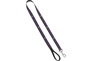 MOOSE PET WEAR Boise State Dog Leash 1" x 6', Carbon Fiber Broncos