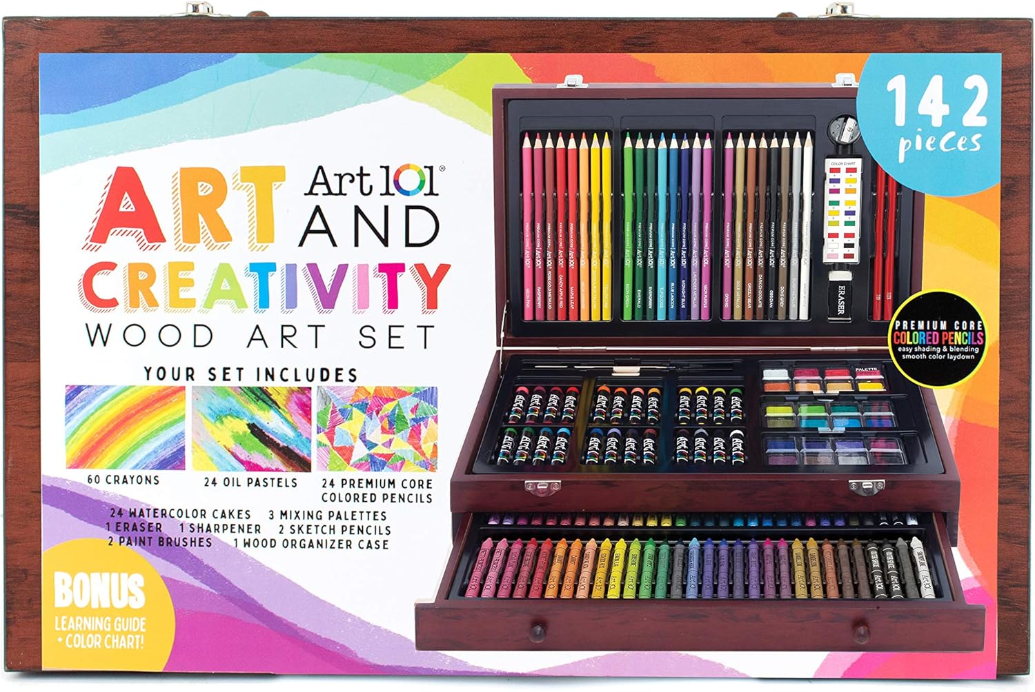 Art 101 142-Piece Wood Art Set  Exclusive: Toys & Games