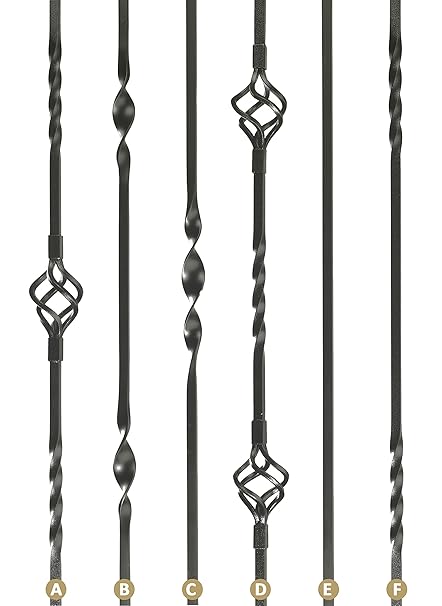 Wrought Iron Stair Spindles Different Designs Available Double