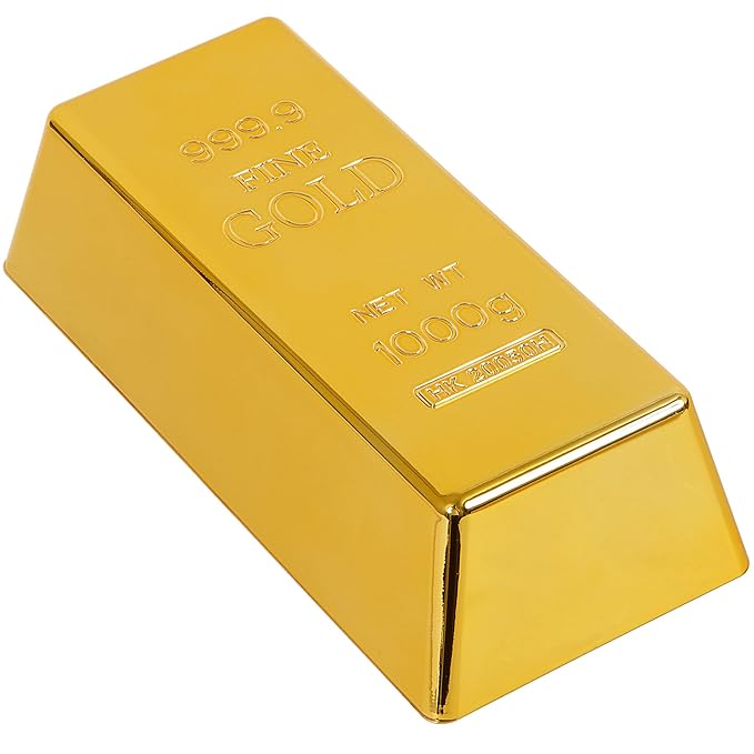 GreatGadgets Türstopper Goldbarren, aus Hartkunststoff, Gold