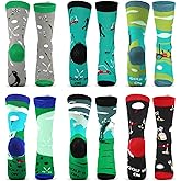 Jiuguva 6 Pairs Christmas Golf Socks for Men Novelty Socks Golf Gifts for Men Father's Day Gifts Bulk