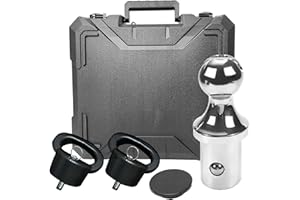 SIRUNTE Gooseneck Ball Hitch Kit for Truck Bed - Suitable for Dodge RAM 2500 3500 2013-2024 Gooseneck Ball & Safety Chain Anc