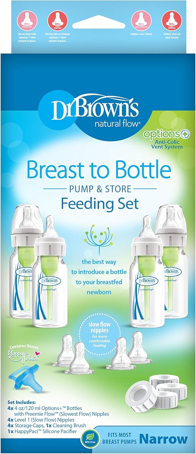 dr brown's slow flow bottle set