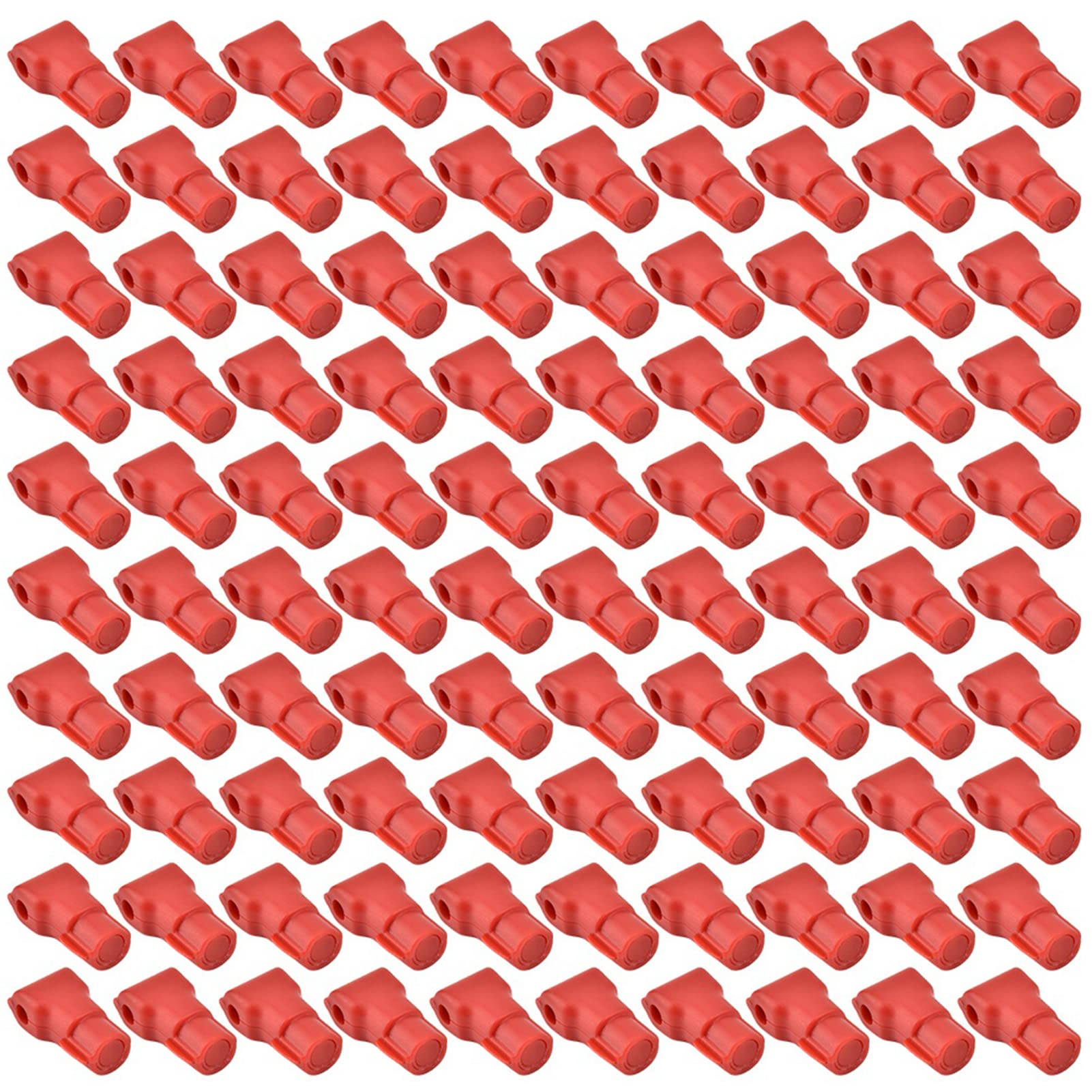 FOLOSAFENAR Mobile Phone Anti Theft Security Hook Lock 100 Pcs Anti Theft Display Hook for Retail Store Display Fixtures Red Anti Theft Device (Red)