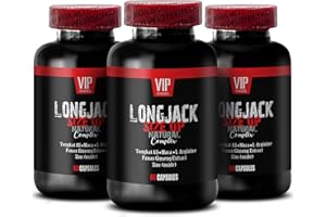 VIP VITAMINS eurycoma longifolia Jack Extract - LONGJACK Size UP Natural Complex, tongkat ali, maca, l-arginine - eurycoma longifolia Supplement, longjack, Long Jack tongkat ali for Men - 3B 180 Caps