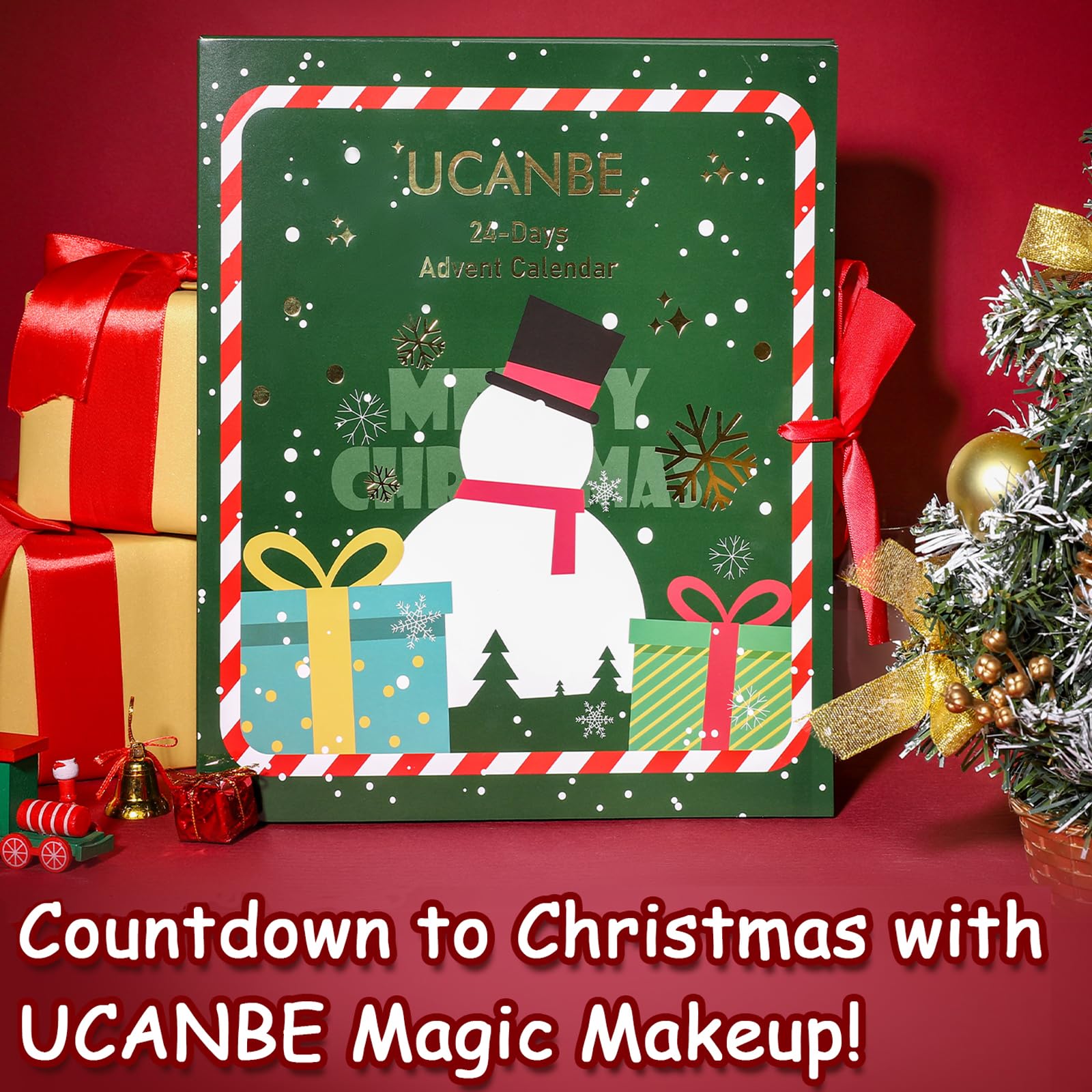 UCANBE Makeup Advent Calendar 2025 for Women Teens Girls, 24 Piece Christmas Holiday Gift Sets, Beauty & Cosmetic Surprises Countdown