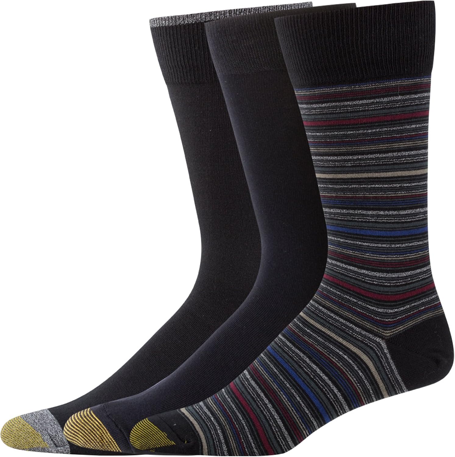 Gold Toe Men's Fashion Crew Socks, 3 Pairs Clothing