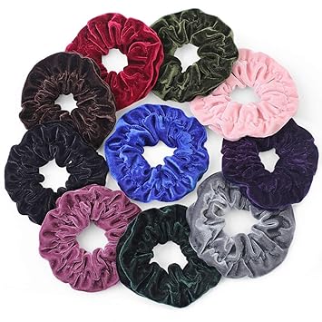 Amazon Com Gelite 10 Pcs Extra Large Velvet Scrunchies For Hair