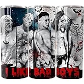 Naughty Boys of Horror - 20oz Skinny Tumbler - Double Wall Skinny Tumbler with Straw and Lid, Insulated Cup Stainless Steel Slim Travel Tumbler for Women and Men 20oz