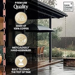 Rain Chains Direct - Manicotti Rain Chain - 8.5 FT