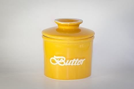 Butterfässchen Landhausserie 'Sonne' gelb 125 gr - IMMER frische und streichzarte Butter!