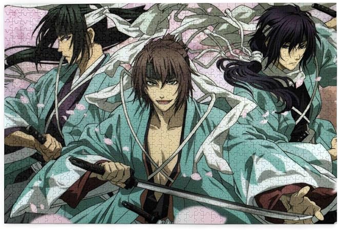 Amazon 人気 アニメパズル 大型木製 パズルおもちゃギフト創造的な減圧diyチャレンジアート画像薄桜鬼新選組キタン1 木製パズル おもちゃ