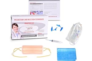 THE APPRENTICE DOCTOR IV and Phlebotomy Practice Kit for Training Nurses and Phlebotomists to Perform Venipuncture Techniques and Procedures with Confidence | Phlebotomy Supplies, IV Supplies, Nursing Student Supplies