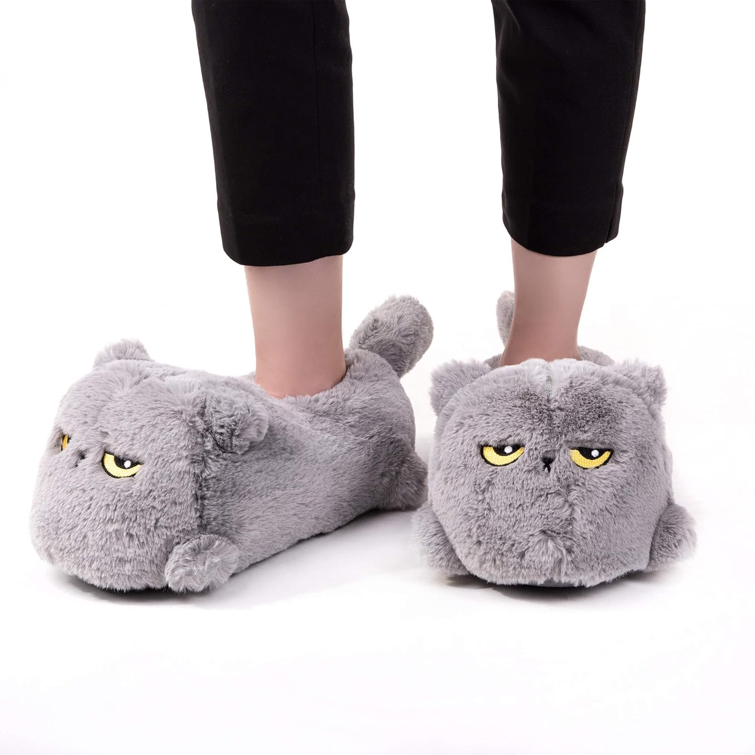 fuzzy cat slippers