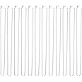 Outus 12 Pack Iron DIY Chain Necklaces Lobster Clasp Link Chain Necklaces Silver Plated (18 Inch)