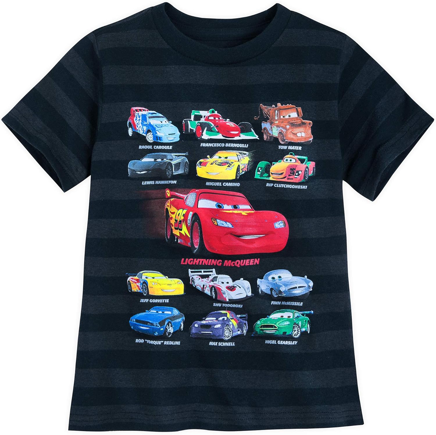 Disney Cars Striped TShirt for Boys Size XL (14) Multi