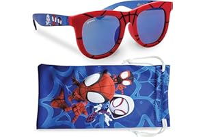 Sun-Staches Marvel Spidey and Friends Sunglasses Stylish, Comfortable & Durable UV-Protective Boys Spider-Man Glasses With Soft Carrying Case - Officially-Licensed Spiderman Gifts for Boys
