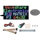 2048 RGB Full-Color LED Matrix Panel, 3mm Pitch, 64 × 32 Pixels Display Screen Compatible with Raspberry Pi 5/4B/Zero 2W/Zero