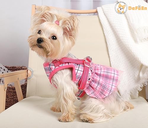 Cute Dog Girl Puppy Harness Dog Harness And Leash Set With Bags