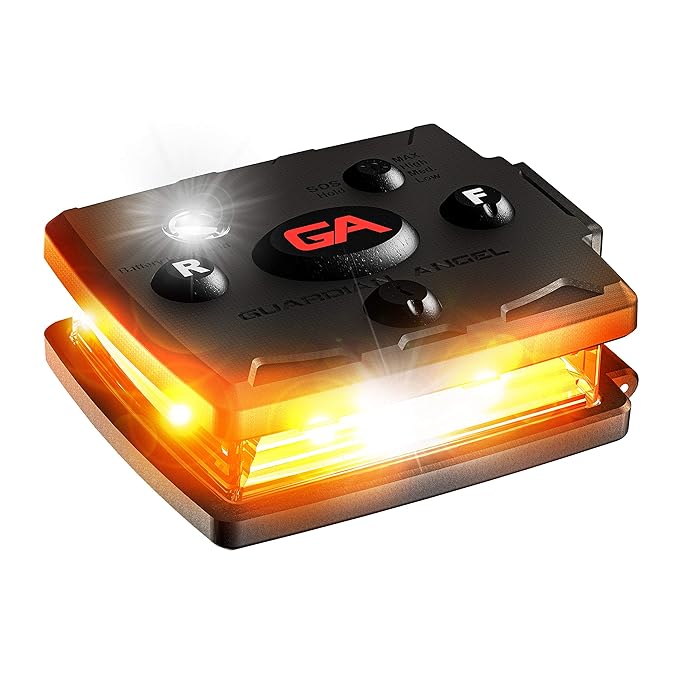 Guardian Angel Elite Micro Personal Safety Light Bar HandsFree Mountable Flashlight