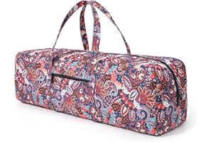 Boulder Bee | Yoga Mat Bag | Large Yoga Mat Carrier with Wet Pocket | Yoga Gifts | Gym Tote Bag for Women