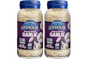 Litehouse Freeze Dried Garlic - Garlic, Substitute for Fresh Garlic & Minced Garlic, Jar Equal to 45 Garlic Cloves, Garlic Flakes, Garlic Freeze Dried, Non-GMO, Gluten-Free - 1.58 Ounce, 2-Pack