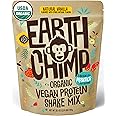 EarthChimp Organic Vegan Protein Powder - with Probiotics - Non GMO, Dairy Free, Non Whey, Plant Based Protein Powder for Women and Men, Gluten Free - 26 Servings 32 Oz (Vanilla)
