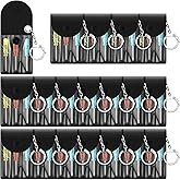 Jutom 20 Set Mini Screwdriver Keychain Set Bulk Includes 3 Mini Screwdrivers in a Portable Pouch with Snap with Hook Bulk Adult Men Employee Coworkers Gifts for Birthday Tool Party Favors Prize