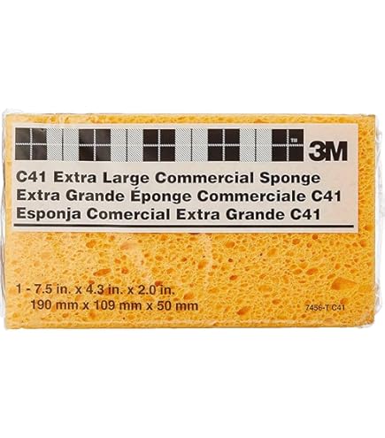 Esponja De Limpeza PVA TUCKBOLD - 2 Peças Retangulares Bege Para Carro E Casa