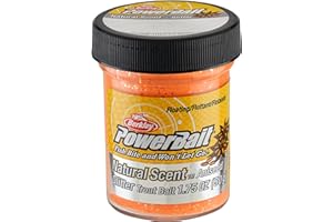PowerBait Natural Glitter Trout Bait Fluorescent Orange 50g
