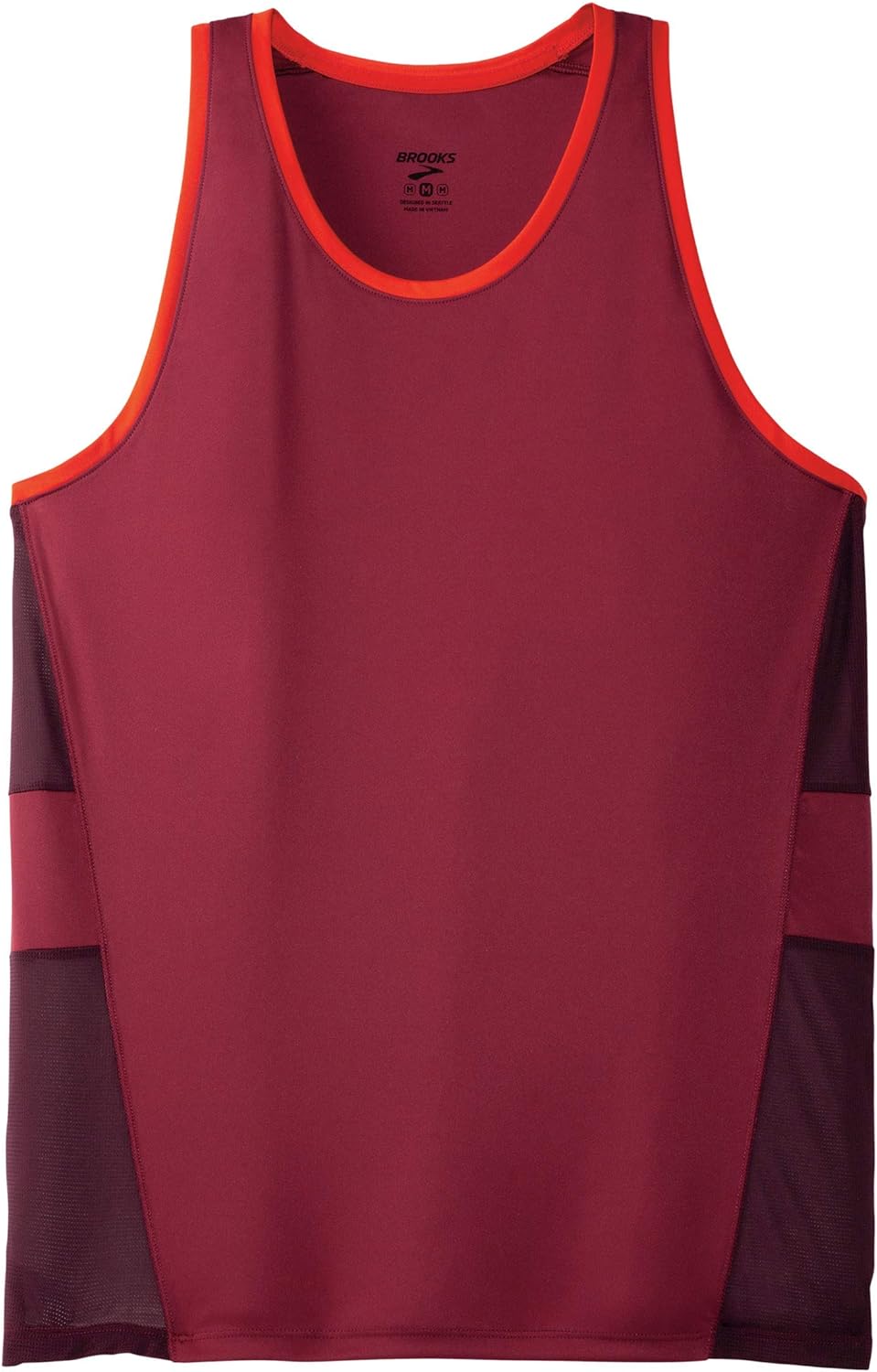brooks running vest mens pink