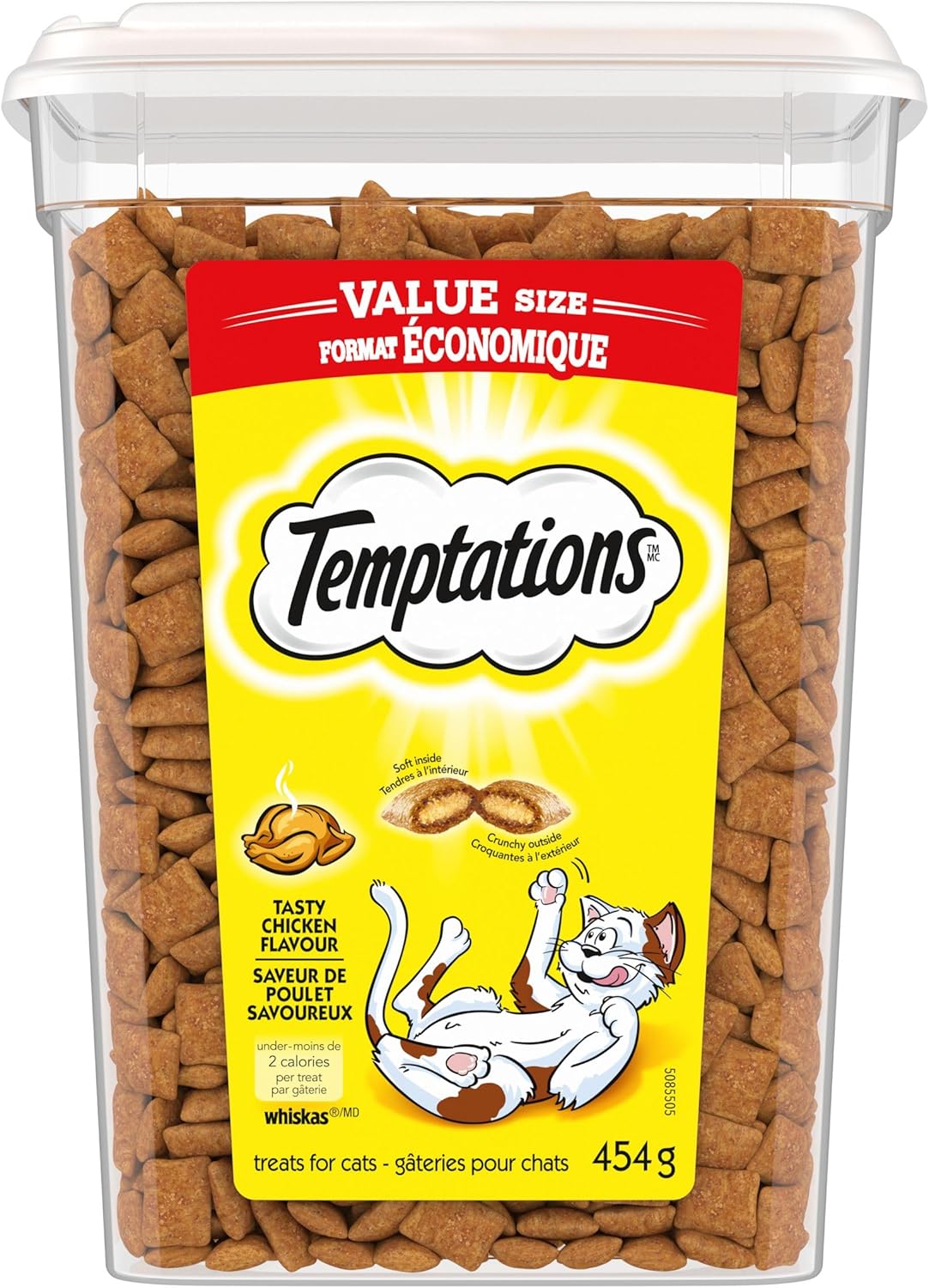 Temptations Cat Treats - Tasty Chicken 454g Tub
