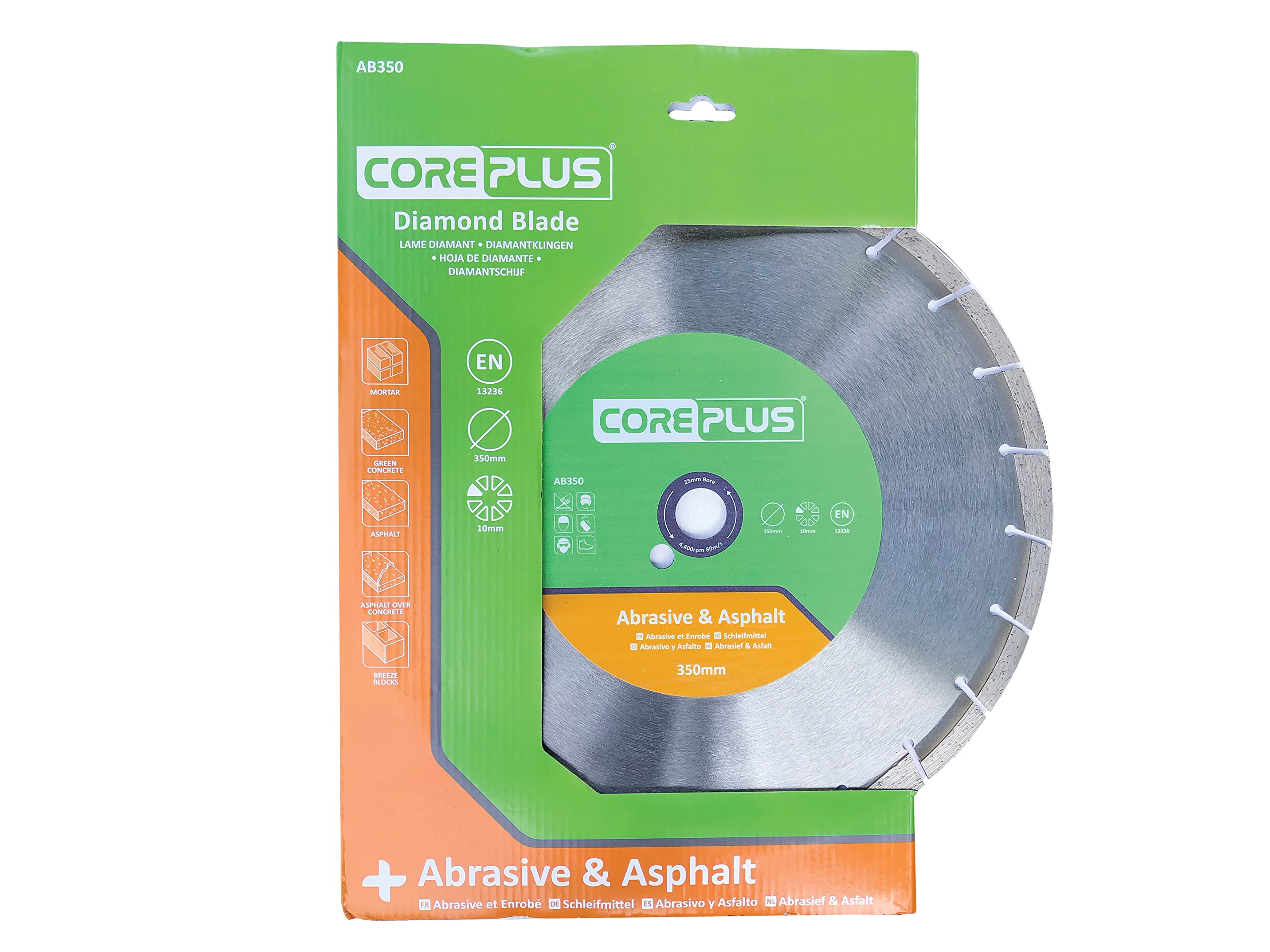 CorePlus Abrasive & Asphalt Diamond Blade 350mm x B25.4mm (14in)