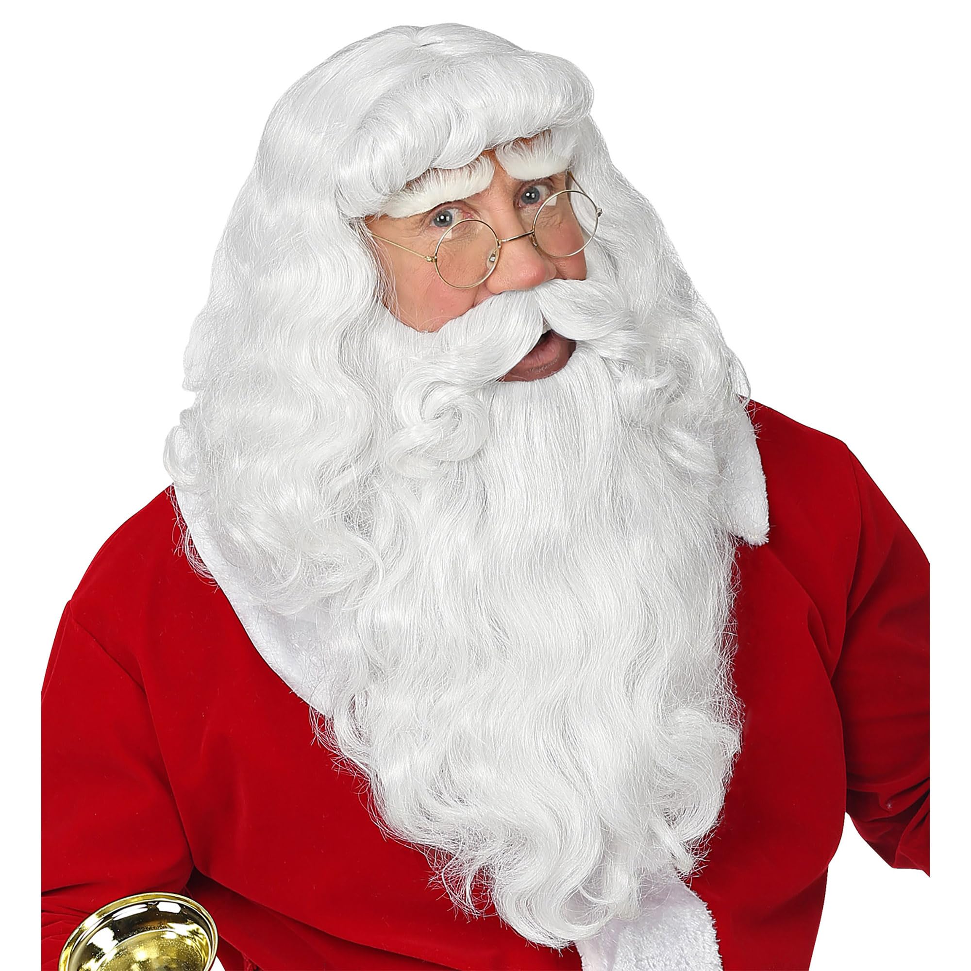 WIDMANN 46943 Santa Wig Beard and Moustache, White