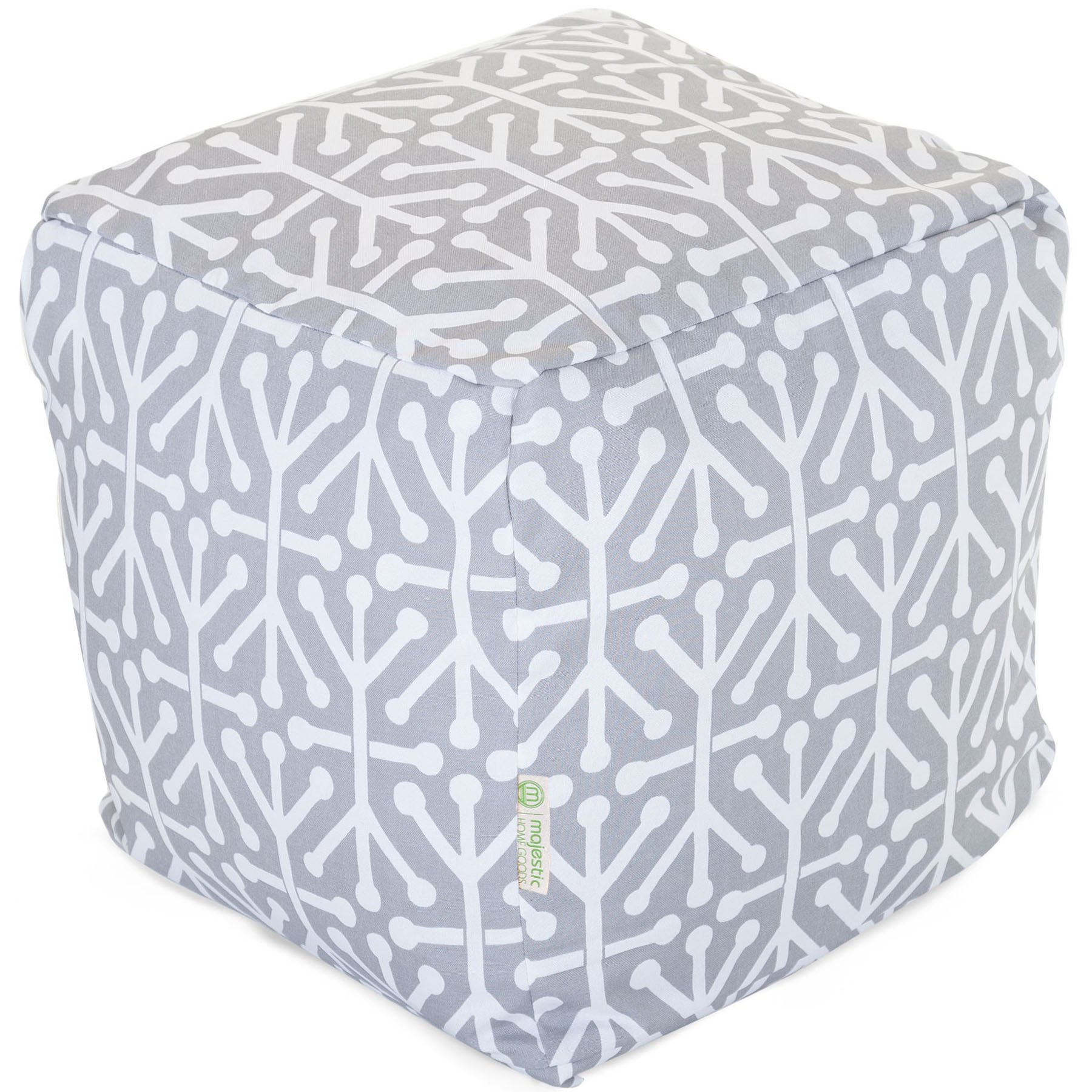 Majestic Home Goods Aruba Indoor / Outdoor Bean Bag Ottoman Pouf Cube