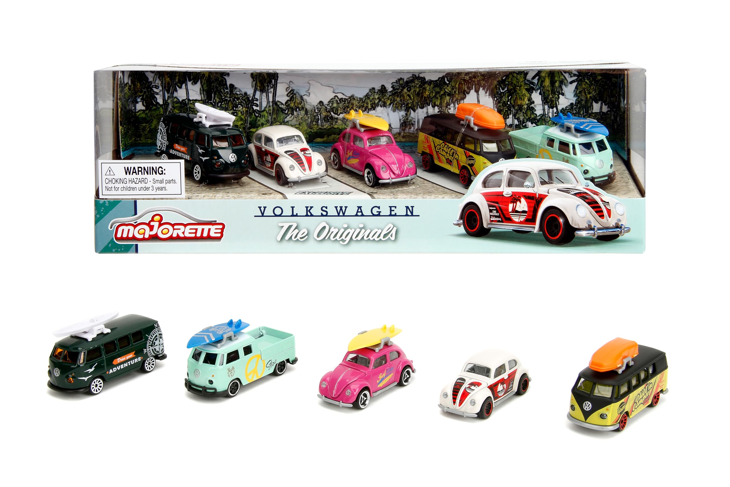 Majorette VW THE ORIGINALS 5 CAR collectible gift box for kids and collectors from 3 to 103 years, start or add to a collection or just play — image 1