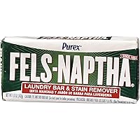Fels Naptha Laundry Bar and Stain Remover, 5.0 Oz