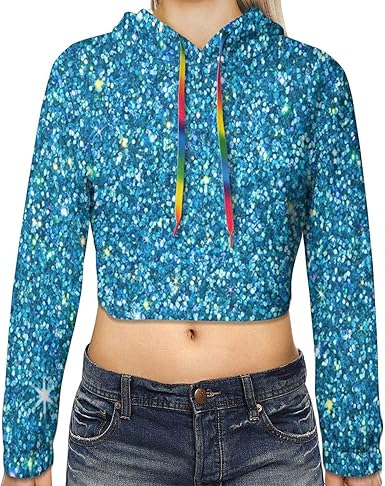 glitter hoodie women's