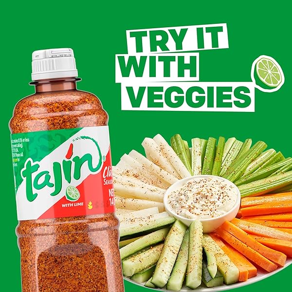 TAJIN CLÁSICO SEASONING 14OZ AND TAJÍN CHILE LIME SAUCE 15.38OZ BUNDLE (PACK OF 2)
